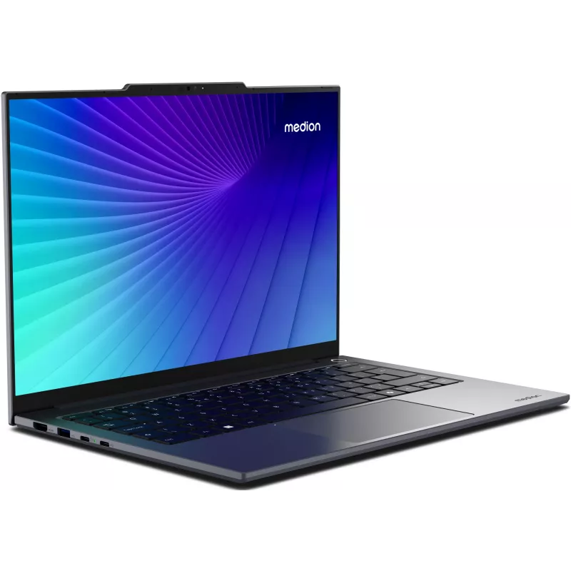 MEDION Signium 14 S1 MD600002 NL Intel Core 5 120U sülearvuti 35.6 cm (14 tolli) 2.8K 16 GB DDR4-SDRAM 512 GB SSD Wi-Fi 6 (802.11ax) Windows 11 Home Hall