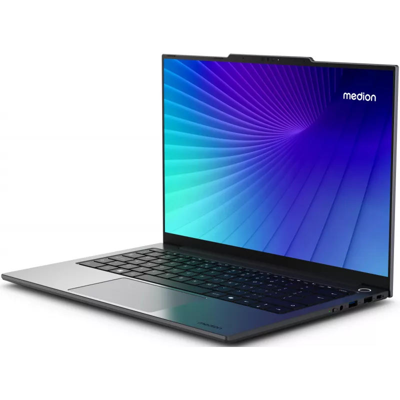 MEDION Signium 14 S1 MD600002 NL Intel Core 5 120U sülearvuti 35.6 cm (14 tolli) 2.8K 16 GB DDR4-SDRAM 512 GB SSD Wi-Fi 6 (802.11ax) Windows 11 Home Hall