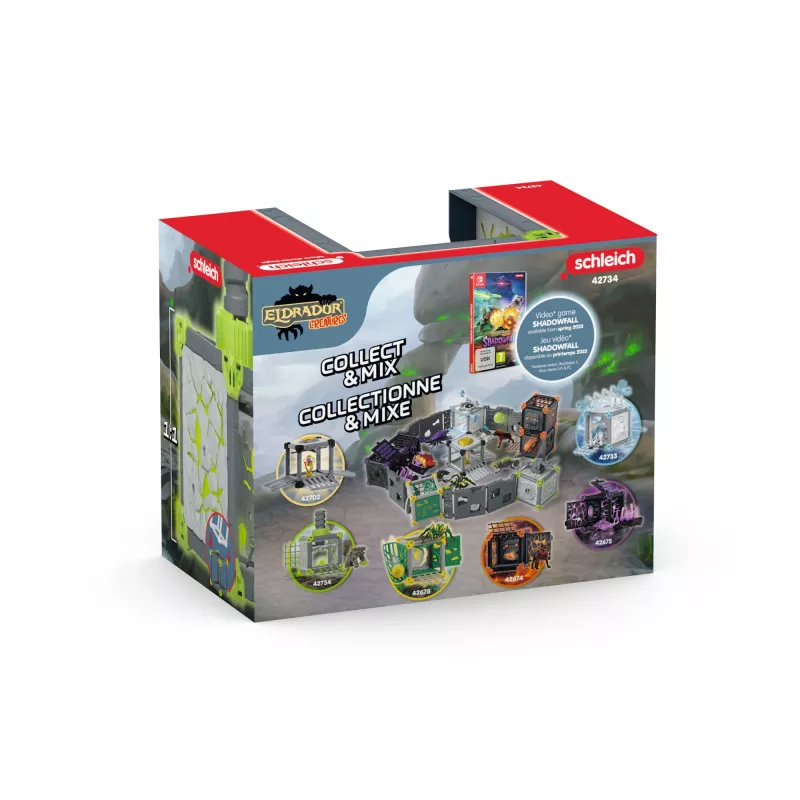 schleich ELDRADOR CREATURES BattleCave Stone Smasher, Action/Seiklus, Koletised ja draakonid, Kivimaailm, 7 a, Roheline, Hall