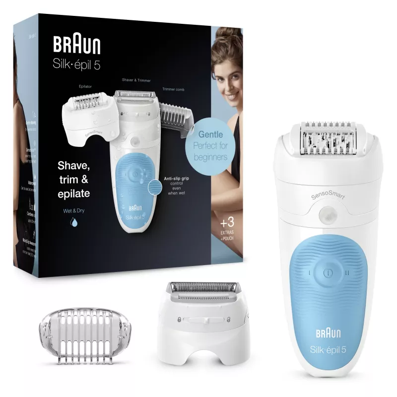 Braun Silk-épil 5 SES 5-605 28 pintsetti Sinine, Valge