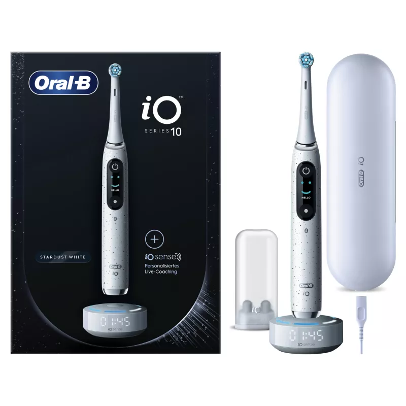 Oral-B iO Series 10 Täiskasvanute pöörlev-võnkuv hambahari Valge