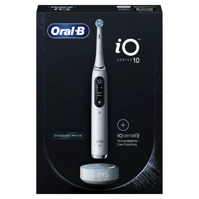 Oral-B iO Series 10 Täiskasvanute pöörlev-võnkuv hambahari Valge