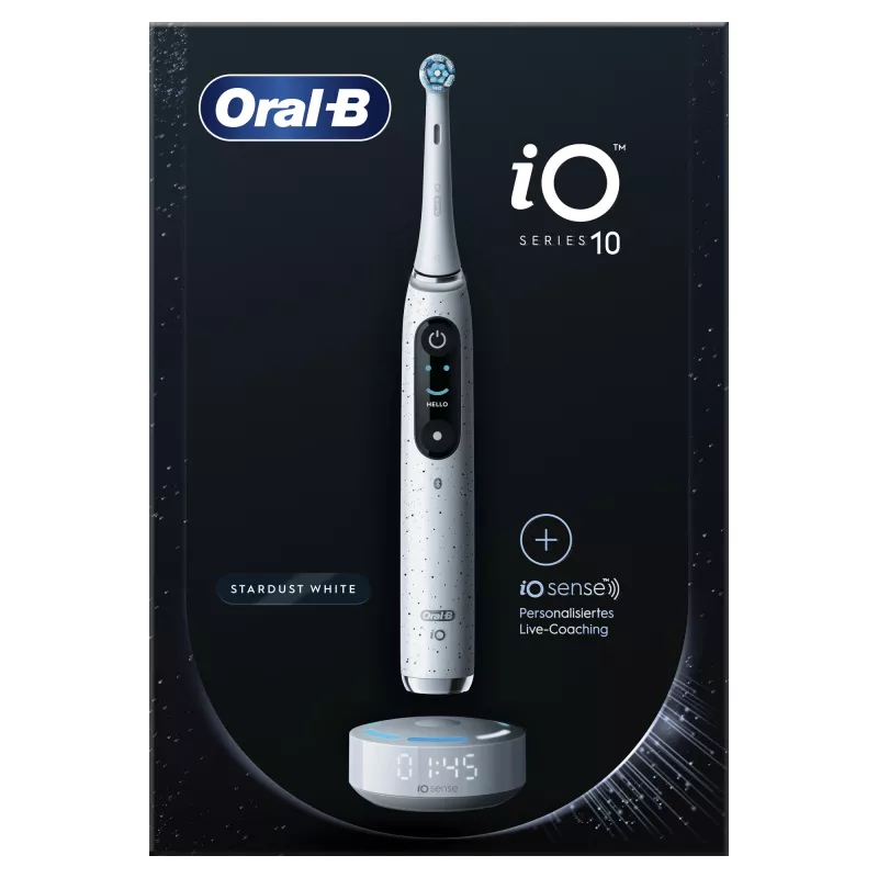 Oral-B iO Series 10 Täiskasvanute pöörlev-võnkuv hambahari Valge