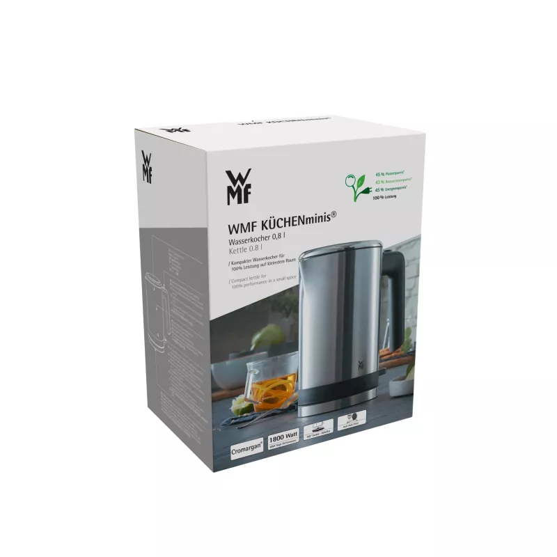 WMF KITCHENminis 0413140011 elektriline veekeetja 0,8 L 1960 W roostevaba teras