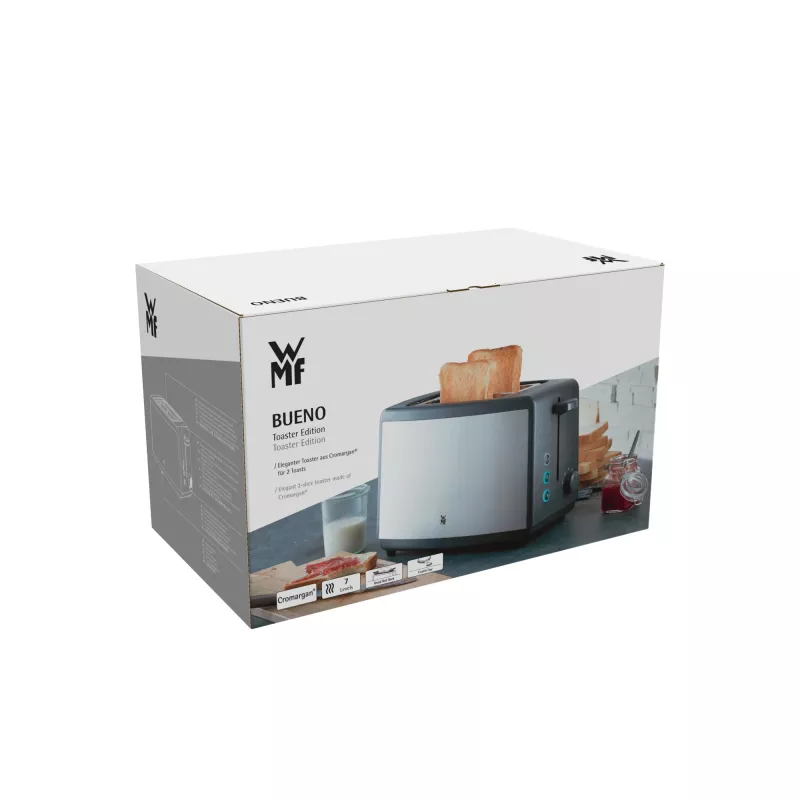 WMF Bueno 0414110011 7 2 slice(s) 800 W Must, Hõbedane