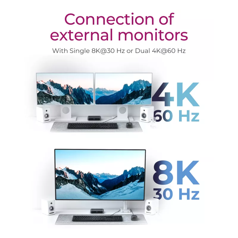 ICY BOX IB-HUB801-TB4 Thunderbolt 4 40000 Mbit/s Antratsiit, Must