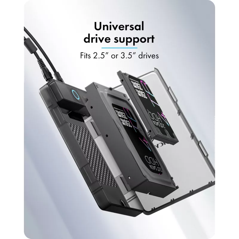 ICY BOX Spade Base 388 ümbris 2,5-tollistele/3,5-tollistele SATA SSD/HDD-le