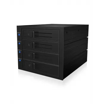 ICY BOX IB-574SSK-12G 8,89 cm (3,5 tolline) tagapaneel Must