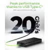ICY BOX IB-1917M-C32 SSD korpus Must M.2 USB-toitel