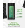 ICY BOX IB-1917M-C32 SSD korpus Must M.2 USB-toitel