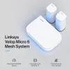 Linksys Velop Micro 6 võrksüsteem – kaheribaline WiFi 6 AX3000 (3-pakk)