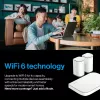 Linksys Velop Micro 6 võrksüsteem – kaheribaline WiFi 6 AX3000 (3-pakk)