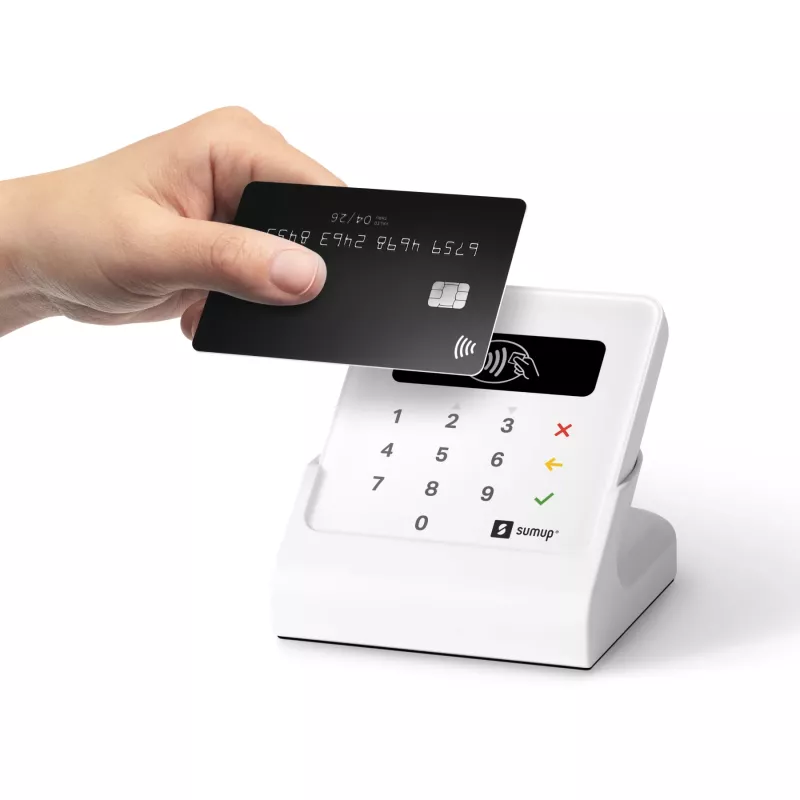 SumUp Air ja alus, Bluetooth, lähiväljaside (NFC), 1 m, valge, 141 g