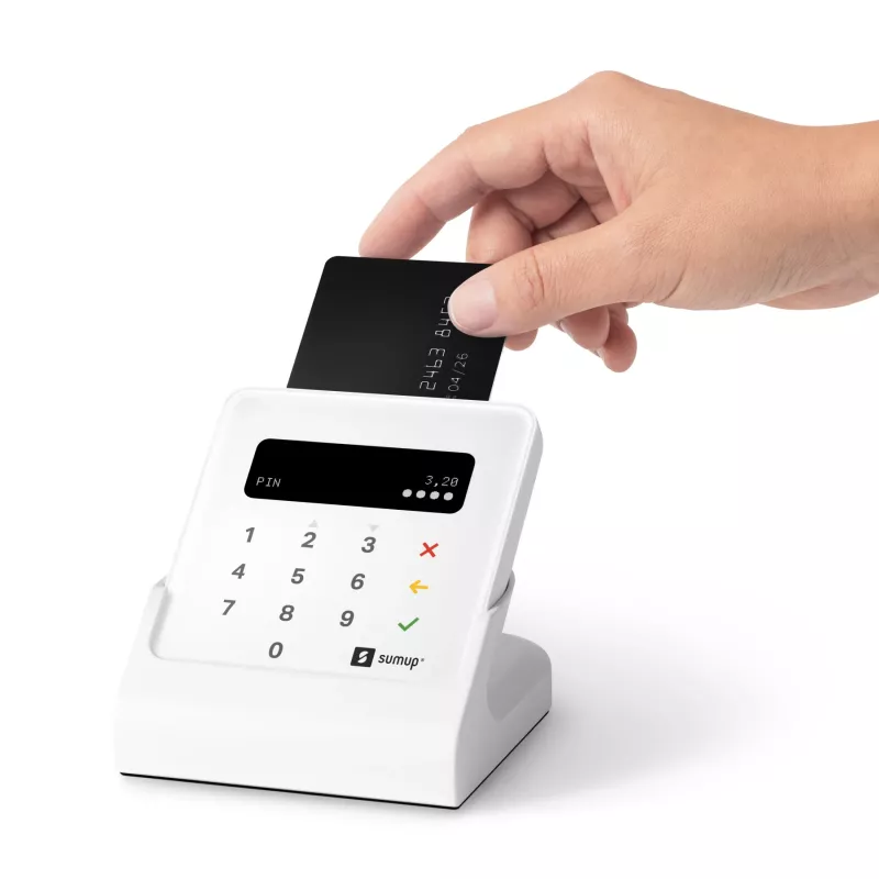 SumUp Air ja alus, Bluetooth, lähiväljaside (NFC), 1 m, valge, 141 g