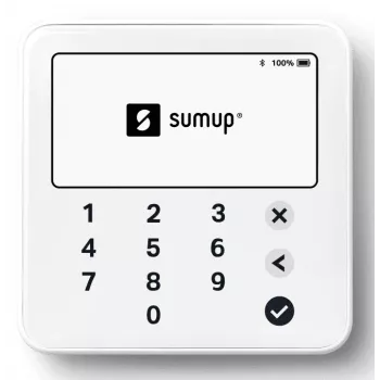 SumUp Solo Lite nutikaardilugeja Aku Bluetooth Valge