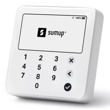 SumUp Solo Lite nutikaardilugeja Aku Bluetooth Valge