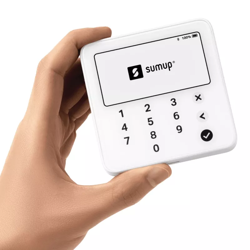 SumUp Solo Lite nutikaardilugeja Aku Bluetooth Valge