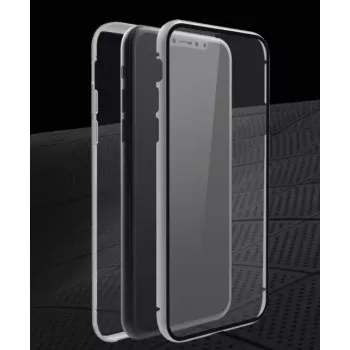 Hama 360° Glass mobiiltelefoni ümbris 15,5 cm (6,1 tolli) kate Hõbedane, Läbipaistev