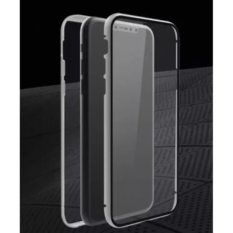 Hama 360° Glass mobiiltelefoni ümbris 15,5 cm (6,1 tolli) kate Hõbedane, Läbipaistev