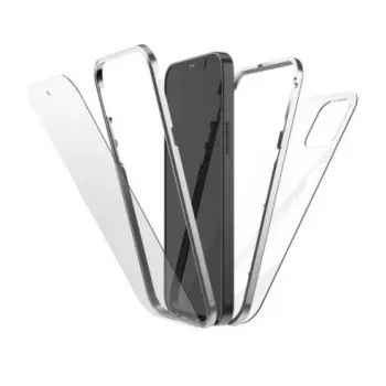Hama 360° Glass mobiiltelefoni ümbris 15,5 cm (6,1 tolli) kate Hõbedane, Läbipaistev