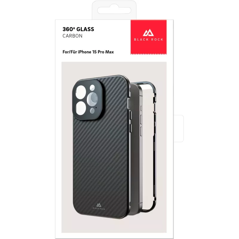 Hama 360° klaasist mobiiltelefoni ümbris 17 cm (6,7 tolli) Katte süsinik