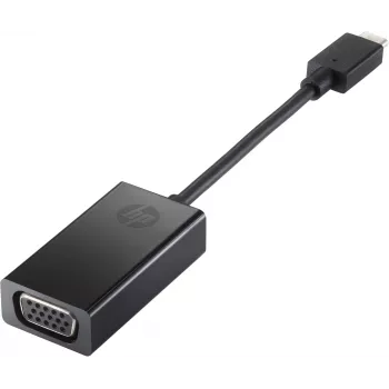 HP USB-C VGA-adapter, must, Hiina, Windows 10, Windows 11, ChromeOS, äriklass, 0–40 °C