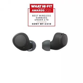 Kõrvaklapid Sony WF-C510 kõrvasisesed tõelised juhtmevabad klapid, Bluetooth 5.3, IPX4, 6 mm draiverid, 22 h aku (koos ümbrisega) — mustad
