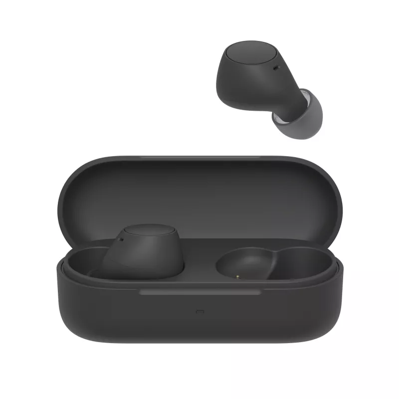 Kõrvaklapid Sony WF-C510 kõrvasisesed tõelised juhtmevabad klapid, Bluetooth 5.3, IPX4, 6 mm draiverid, 22 h aku (koos ümbrisega) — mustad