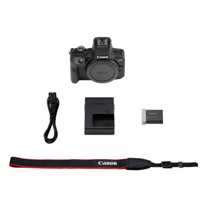 Hübriidkaamera korpus Canon EOS R100, 24,1 MP CMOS, 6000×4000, 4K, must