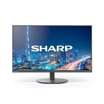 24-tolline Sharp MultiSync E244FL LCD-kuvar, Full HD 1920x1080, VA-paneel, 6 ms, USB 3.2 jaotur, VESA, kõrgusreguleeritav, must