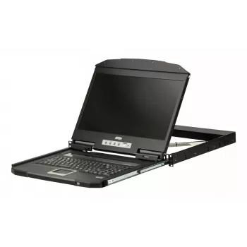 ATEN CL3100NX raamkonsool 47 cm (18.5 tolli) 1366 x 768 pikslit Metall, Plast Must 1U