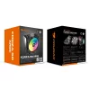 Õhkjahuti Cougar Forza 50 ARGB — õhuvool 143,53 m³/h, maksimaalne õhurõhk 4,24 mmH2O, HDB laager, must