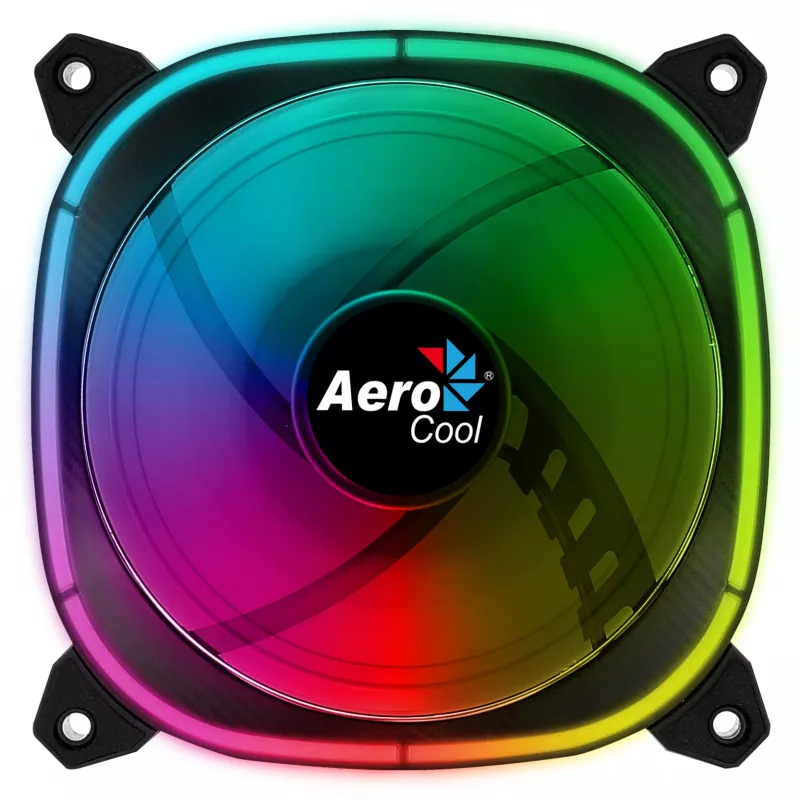 Aerocool ASTRO12 PC Fan 12cm LED RGB Antivibration 6 Pins Must