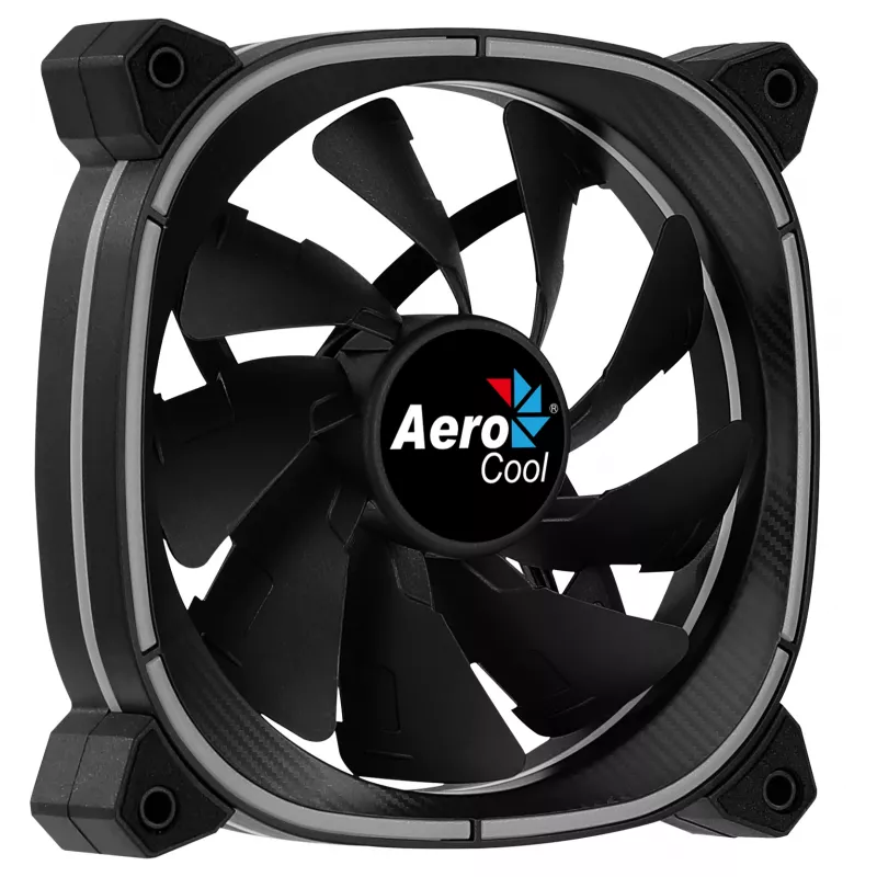 Aerocool ASTRO12 PC Fan 12cm LED RGB Antivibration 6 Pins Must
