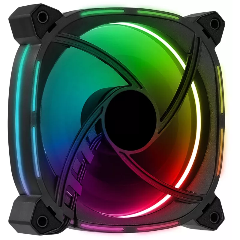 Aerocool ASTRO12 PC Fan 12cm LED RGB Antivibration 6 Pins Must