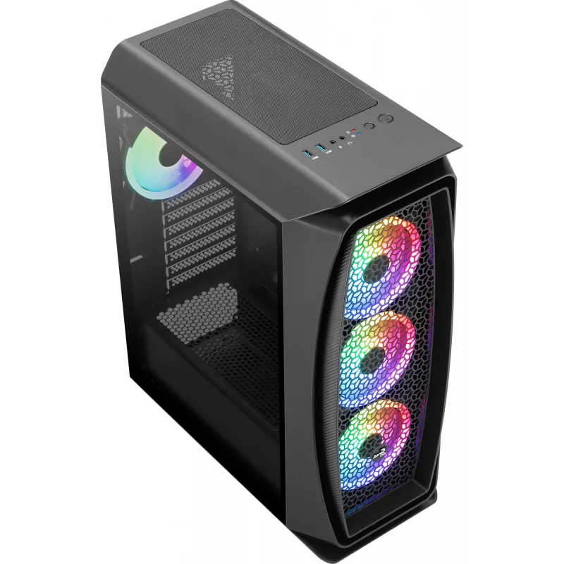 Aerocool Aero One Duo ATX arvutikorpus 4x ARGB ventilaatorit 12cm + eesmine võrk