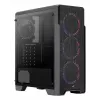 Aerocool Ore karastatud klaasiga Midi torn, must