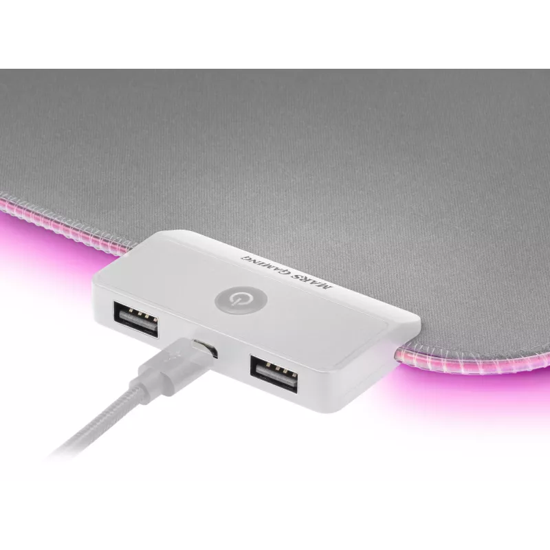 Mars Gaming MMPRGB2S RGB-hiirematt XXL hõbedane