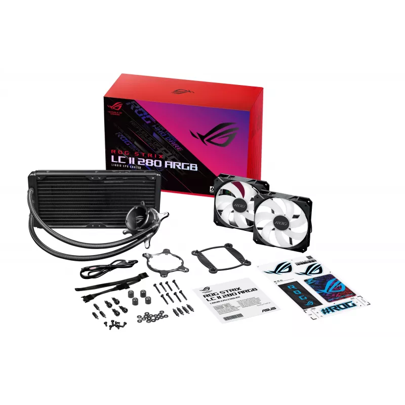 ASUS ROG STRIX LC II 280 ARGB protsessor Kõik-ühes vedelikjahuti 14 cm Must 1 tk