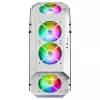 Mars Gaming MC51W valge arvutimängude ATX korpus kahe karastatud klaasiga, 5x RGB 12 cm ventilaator