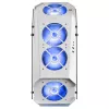 Mars Gaming MC51W valge arvutimängude ATX korpus kahe karastatud klaasiga, 5x RGB 12 cm ventilaator