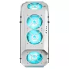 Mars Gaming MC51W valge arvutimängude ATX korpus kahe karastatud klaasiga, 5x RGB 12 cm ventilaator