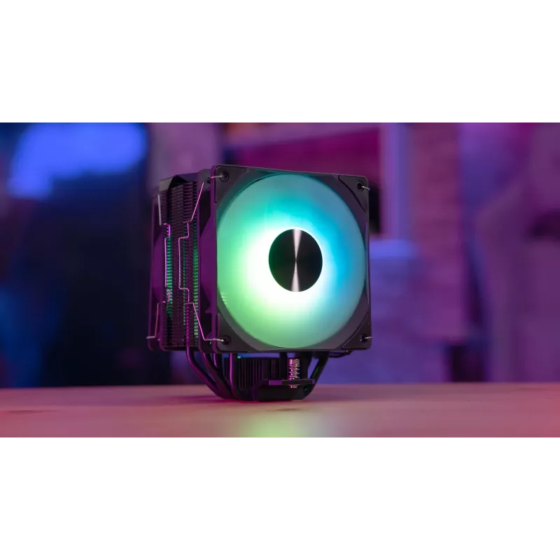 Aerocool Rime 4 Dual protsessori õhkjahuti 12 cm Must 1 tk