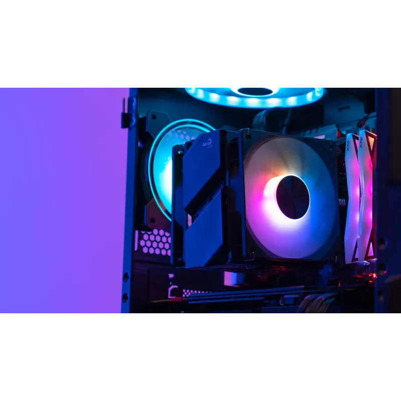 Aerocool Rime 4 Dual protsessori õhkjahuti 12 cm Must 1 tk