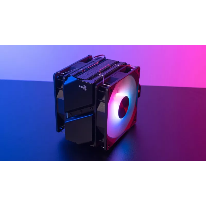 Aerocool Rime 4 Dual protsessori õhkjahuti 12 cm Must 1 tk