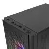 Mars Gaming MC300 Micro-ATX karastatud klaasiga arvutikorpus, 3x fikseeritud RGB ventilaator, must