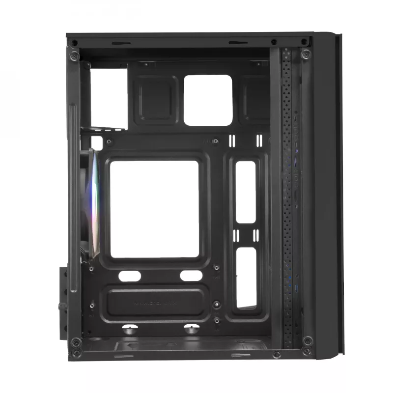 Mars Gaming MC300 Micro-ATX karastatud klaasiga arvutikorpus, 3x fikseeritud RGB ventilaator, must