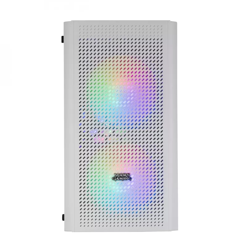 Mars Gaming MC300W Micro ATX karastatud klaasiga arvutikorpus 3xFrGB ventilaator valge