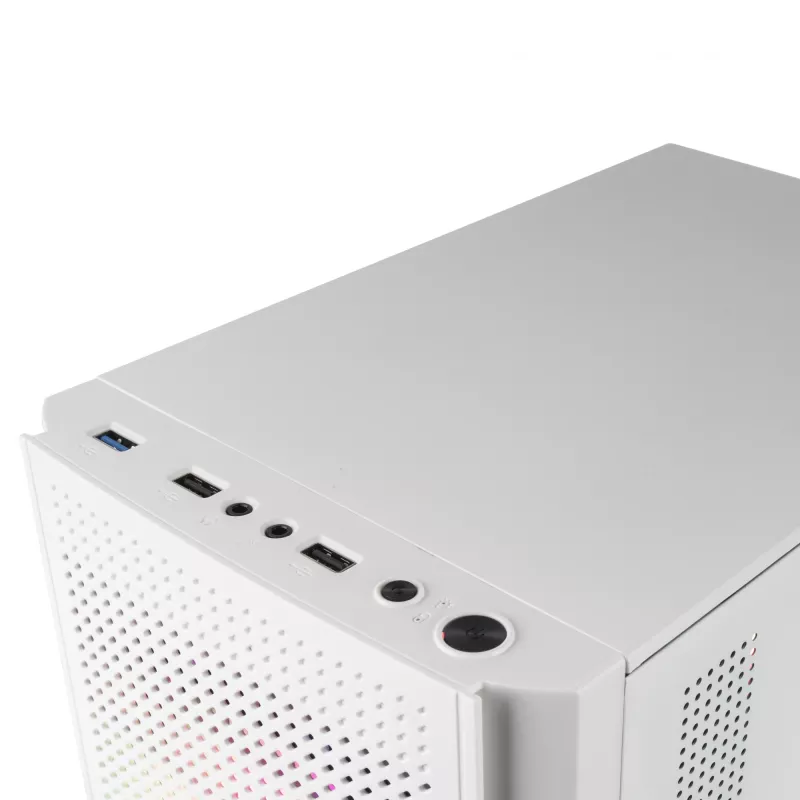 Mars Gaming MC300W Micro ATX karastatud klaasiga arvutikorpus 3xFrGB ventilaator valge