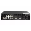 QNAP QSW-M2106PR-2S2T võrgukommutaator Hallatav L2 10G Ethernet (100/1000/10000) Toide üle Etherneti (PoE) 1U Must